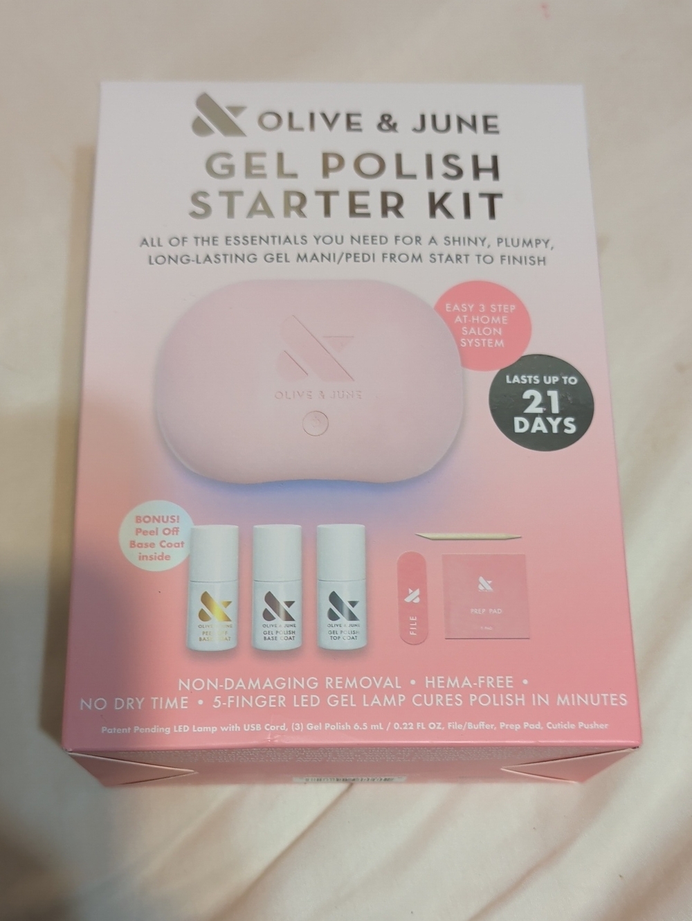 Pink Gel Polish Starter Kit With A Nail Color Starter